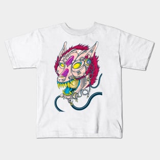 Wolf mecha robot Kids T-Shirt